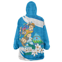 Nicaragua Independence Day Wearable Blanket Hoodie Since 1821 Nicaragua Culture Concept - Wonder Print Shop