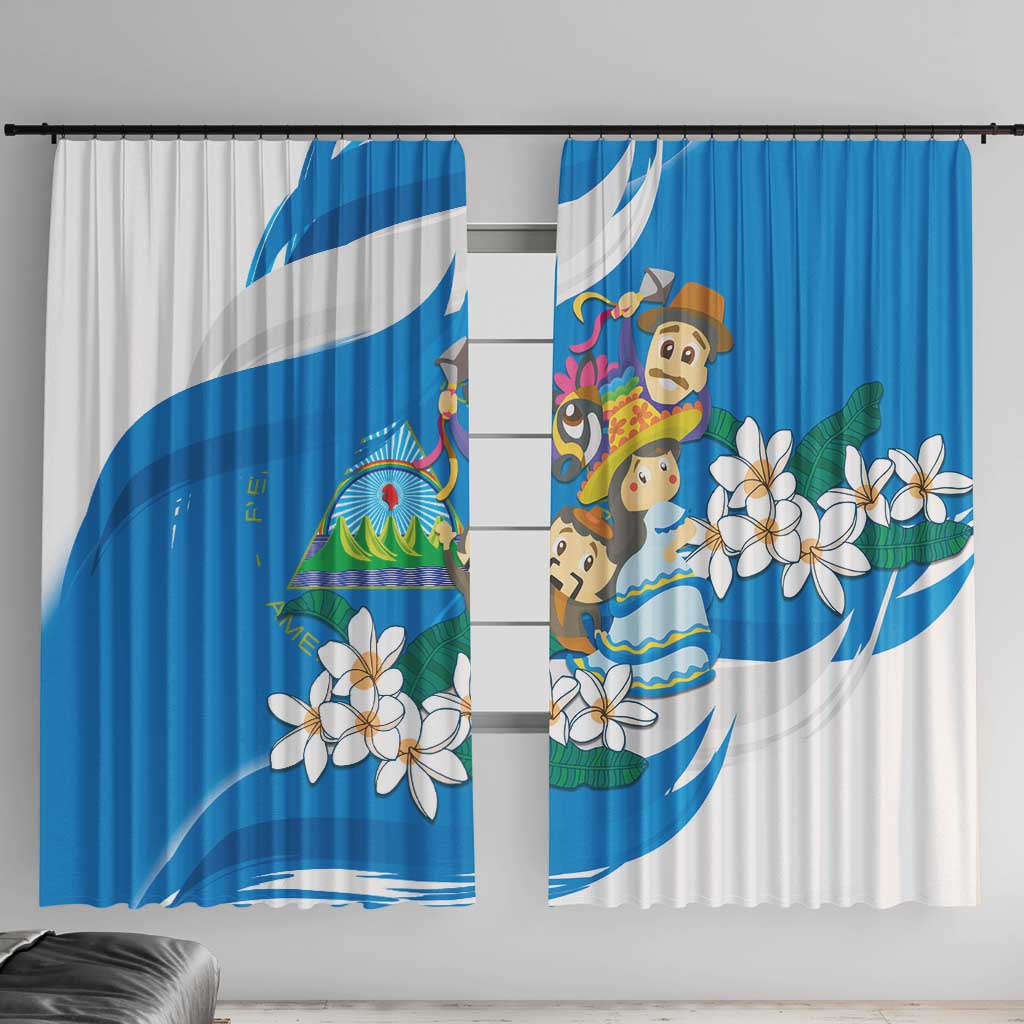 Nicaragua Independence Day Window Curtain Since 1821 Nicaragua Culture Concept - Wonder Print Shop