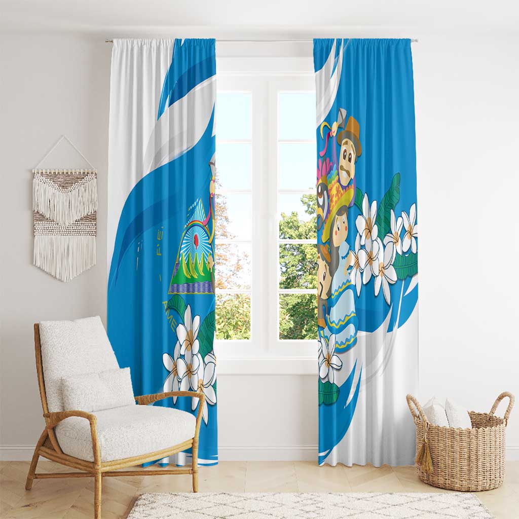 Nicaragua Independence Day Window Curtain Since 1821 Nicaragua Culture Concept - Wonder Print Shop
