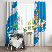 Nicaragua Independence Day Window Curtain Since 1821 Nicaragua Culture Concept - Wonder Print Shop