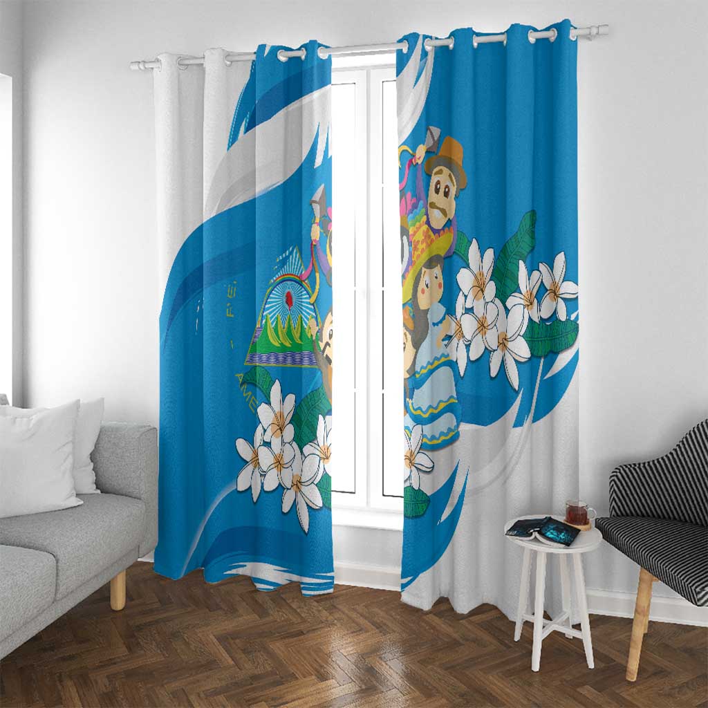 Nicaragua Independence Day Window Curtain Since 1821 Nicaragua Culture Concept - Wonder Print Shop