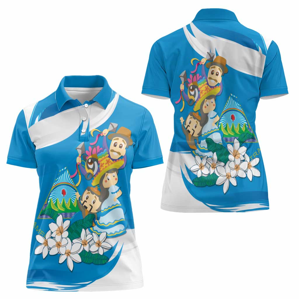Nicaragua Independence Day Women Polo Shirt Since 1821 Nicaragua Culture Concept - Wonder Print Shop