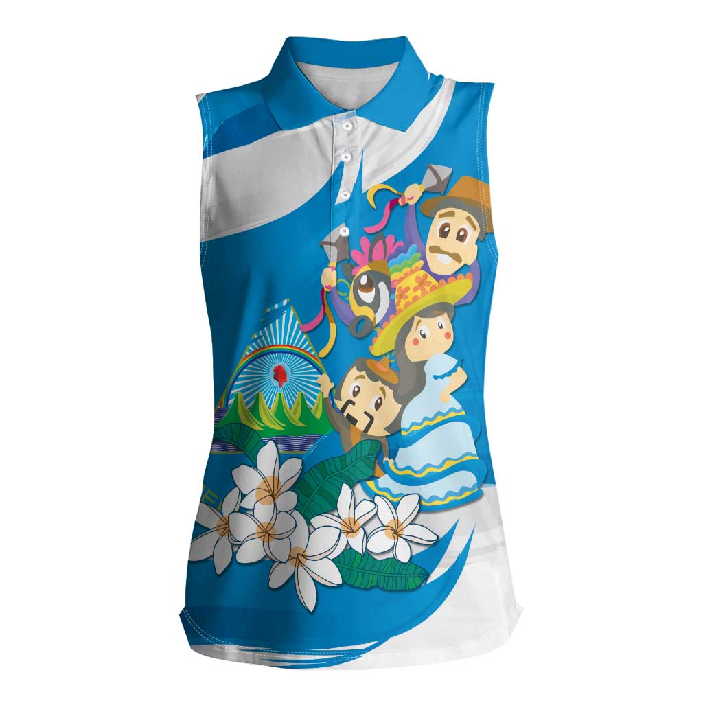 Nicaragua Independence Day Women Sleeveless Polo Shirt Since 1821 Nicaragua Culture Concept - Wonder Print Shop