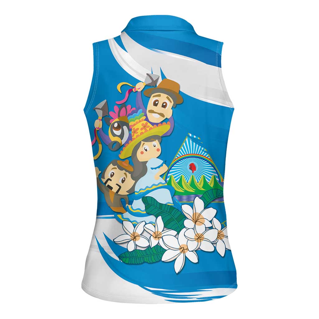 Nicaragua Independence Day Women Sleeveless Polo Shirt Since 1821 Nicaragua Culture Concept - Wonder Print Shop