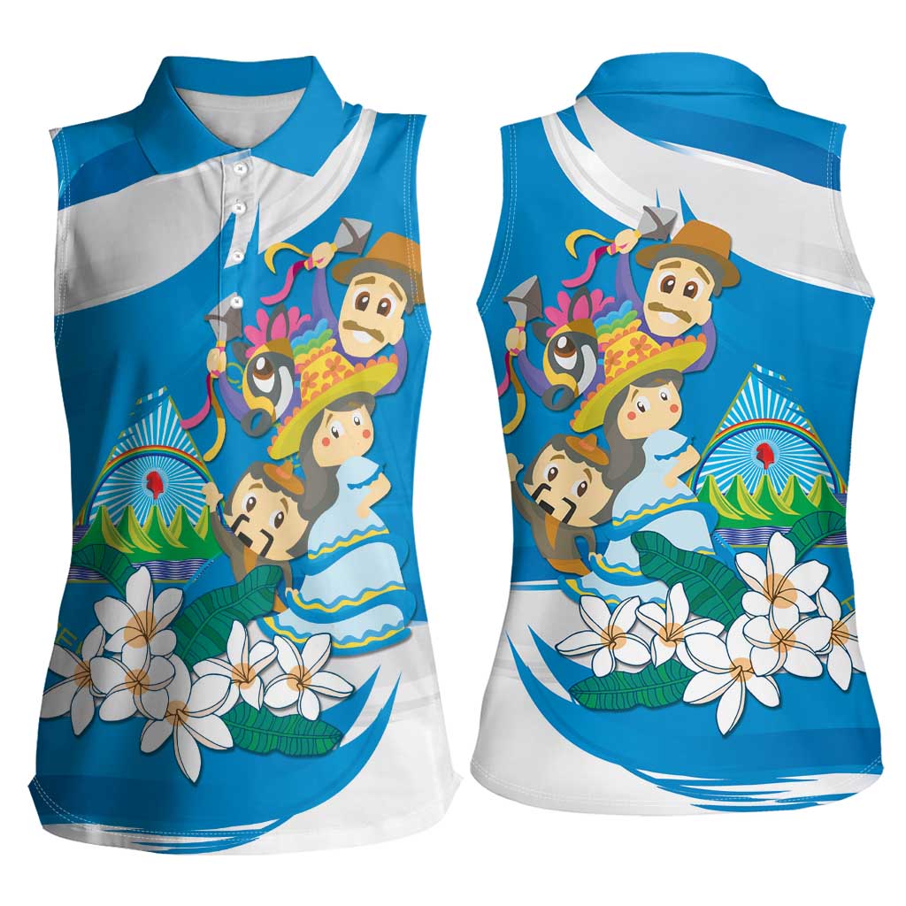 Nicaragua Independence Day Women Sleeveless Polo Shirt Since 1821 Nicaragua Culture Concept - Wonder Print Shop