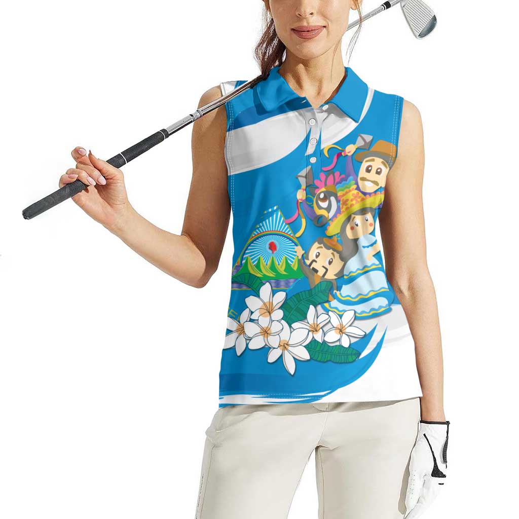 Nicaragua Independence Day Women Sleeveless Polo Shirt Since 1821 Nicaragua Culture Concept - Wonder Print Shop