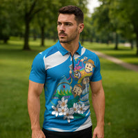 Nicaragua Independence Day Zipper Polo Shirt Since 1821 Nicaragua Culture Concept - Wonder Print Shop