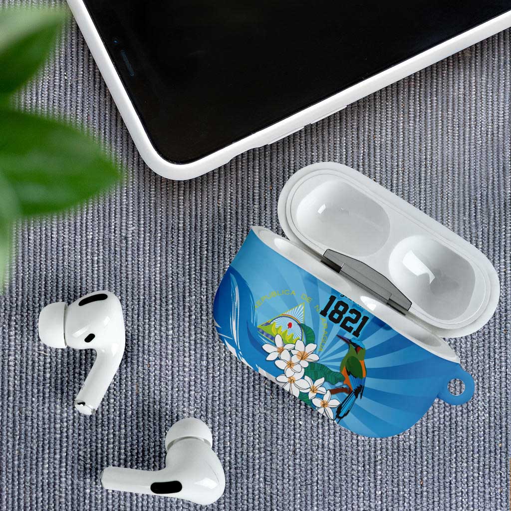 Nicaragua Independence Day Personalized AirPods Case Since 1821 Proud Guardabarranco Sacuanjoche - Wonder Print Shop