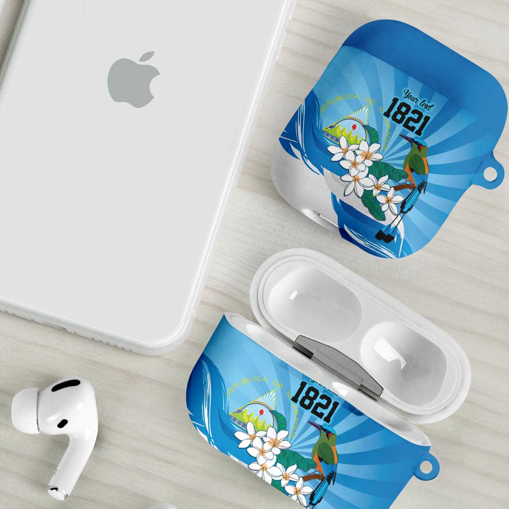 Nicaragua Independence Day Personalized AirPods Case Since 1821 Proud Guardabarranco Sacuanjoche - Wonder Print Shop