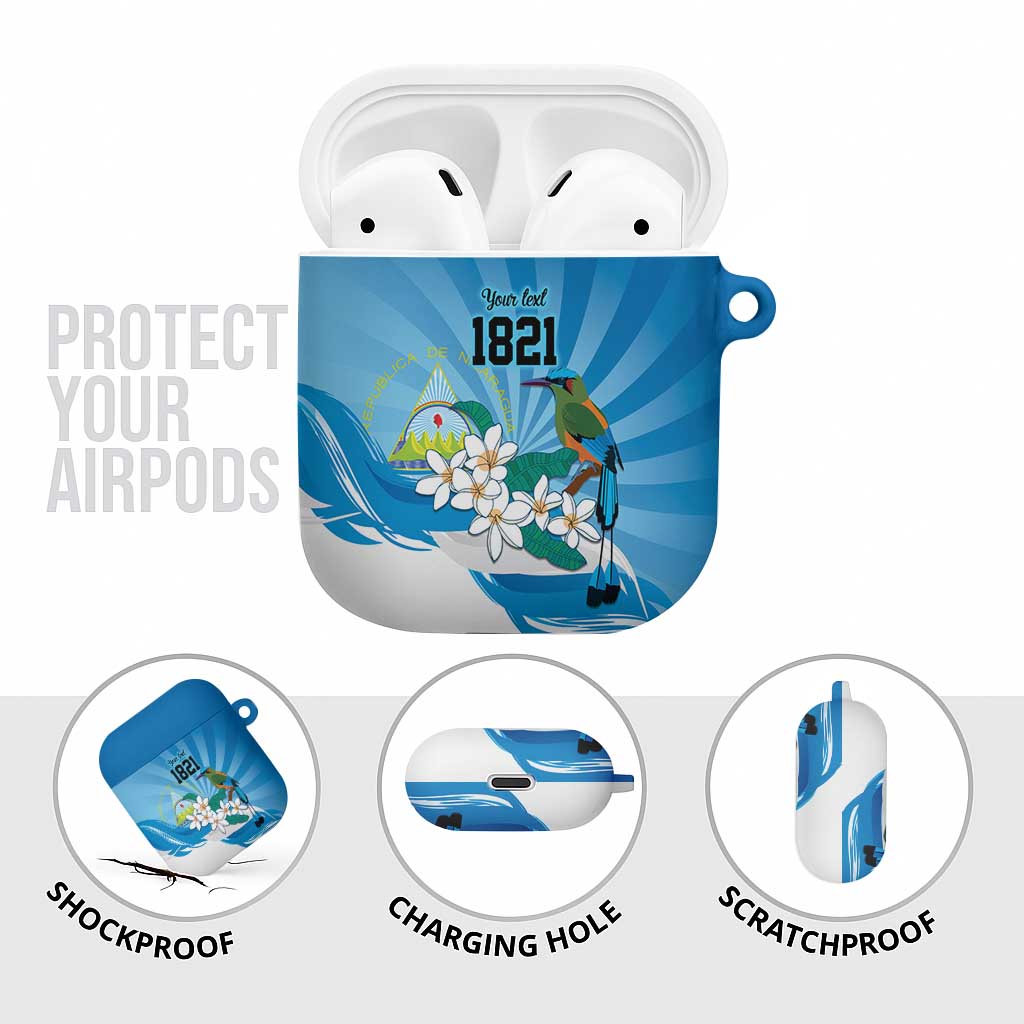Nicaragua Independence Day Personalized AirPods Case Since 1821 Proud Guardabarranco Sacuanjoche - Wonder Print Shop