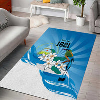 Nicaragua Independence Day Personalized Area Rug Since 1821 Proud Guardabarranco Sacuanjoche - Wonder Print Shop