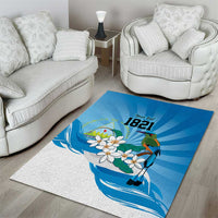 Nicaragua Independence Day Personalized Area Rug Since 1821 Proud Guardabarranco Sacuanjoche - Wonder Print Shop