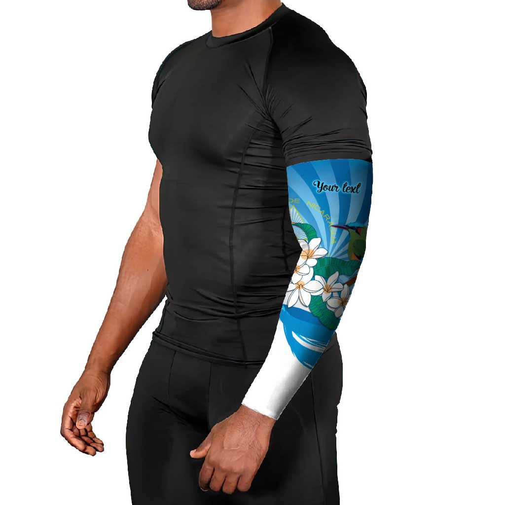 Nicaragua Independence Day Personalized Arm Sleeves Since 1821 Proud Guardabarranco Sacuanjoche - Wonder Print Shop