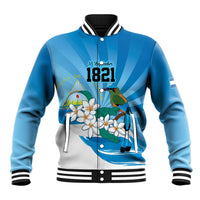 Nicaragua Independence Day Personalized Baseball Jacket Since 1821 Proud Guardabarranco Sacuanjoche - Wonder Print Shop