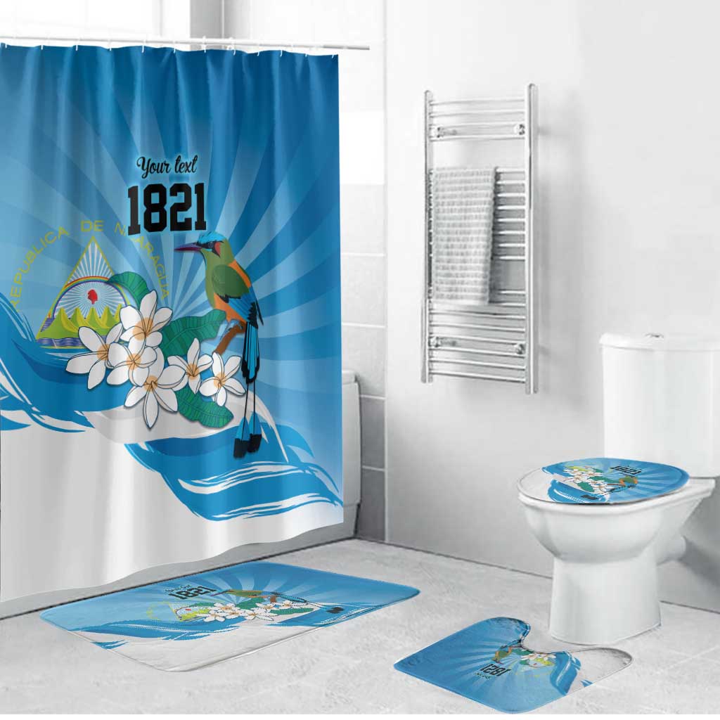 Nicaragua Independence Day Personalized Bathroom Set Since 1821 Proud Guardabarranco Sacuanjoche - Wonder Print Shop