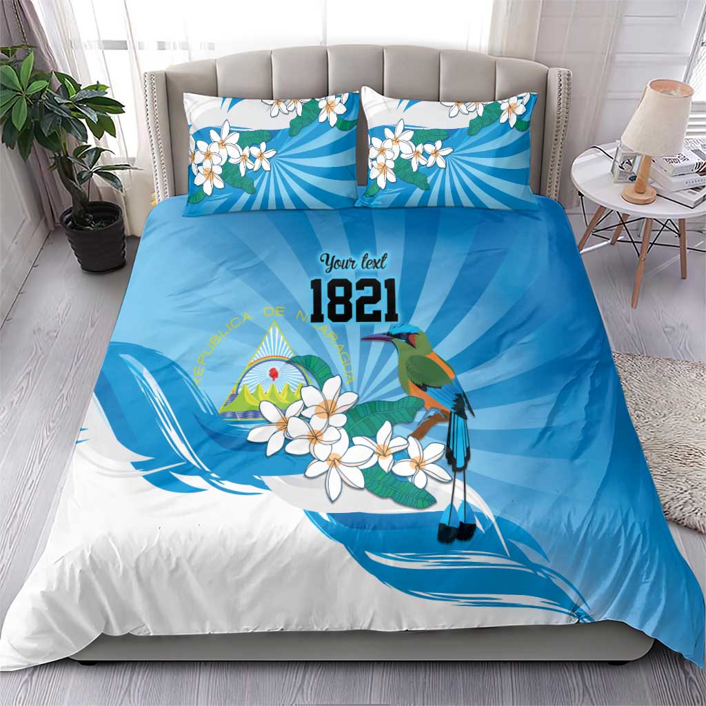 Nicaragua Independence Day Personalized Bedding Set Since 1821 Proud Guardabarranco Sacuanjoche - Wonder Print Shop