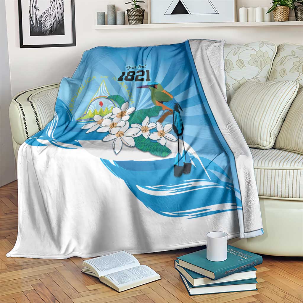 Nicaragua Independence Day Personalized Blanket Since 1821 Proud Guardabarranco Sacuanjoche - Wonder Print Shop