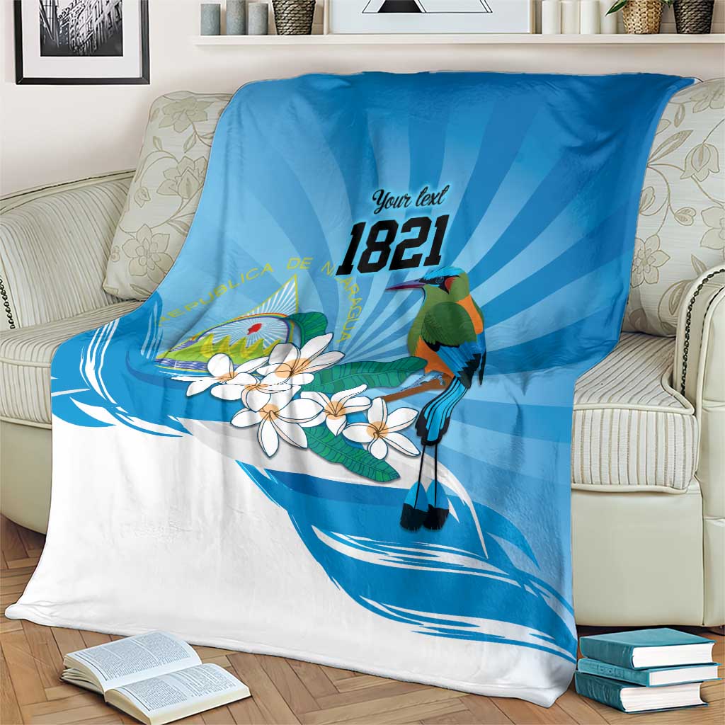 Nicaragua Independence Day Personalized Blanket Since 1821 Proud Guardabarranco Sacuanjoche - Wonder Print Shop