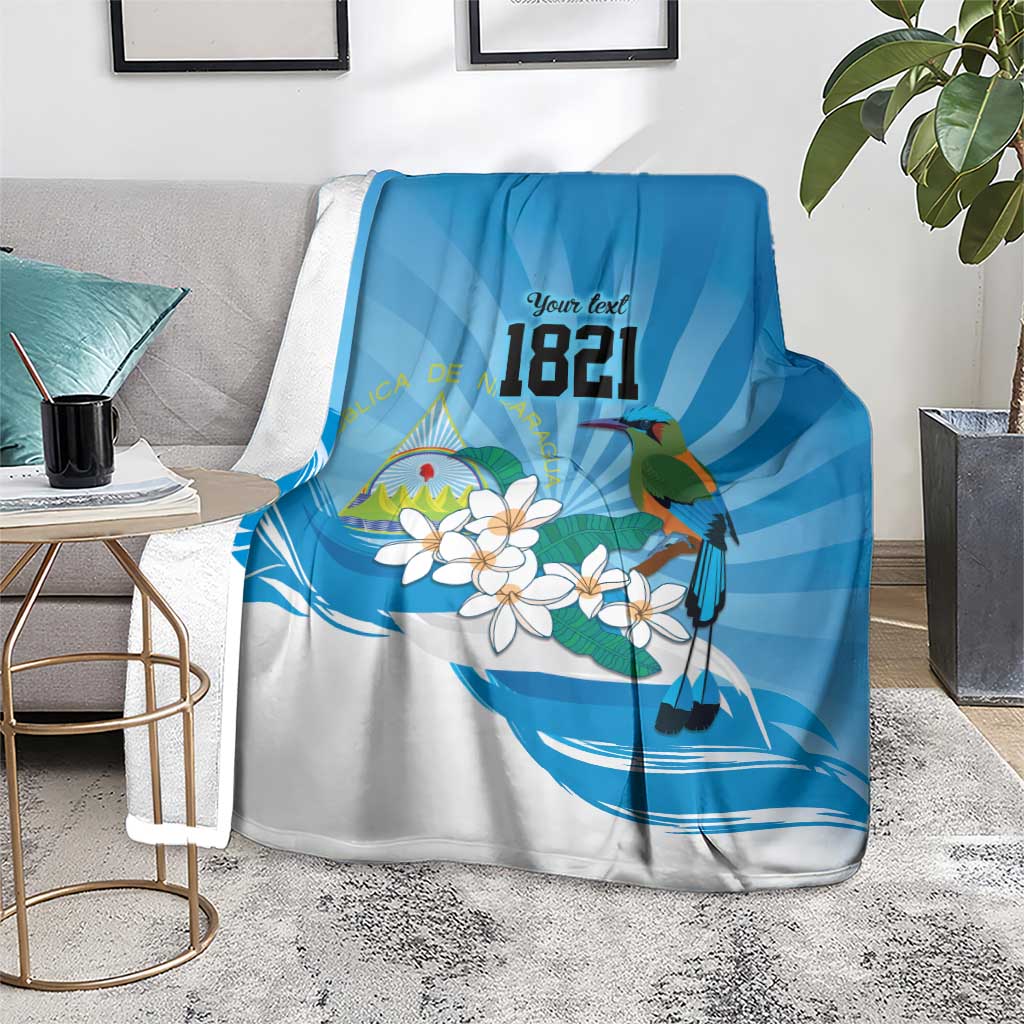 Nicaragua Independence Day Personalized Blanket Since 1821 Proud Guardabarranco Sacuanjoche - Wonder Print Shop