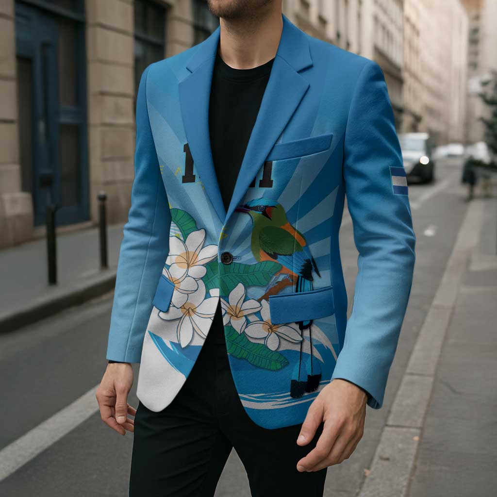 Nicaragua Independence Day Personalized Blazer Since 1821 Proud Guardabarranco Sacuanjoche - Wonder Print Shop