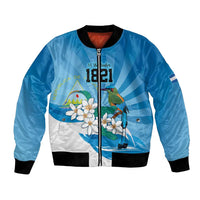 Nicaragua Independence Day Personalized Bomber Jacket Since 1821 Proud Guardabarranco Sacuanjoche - Wonder Print Shop