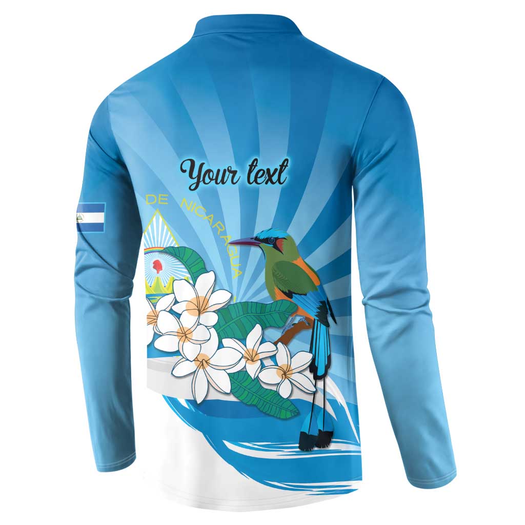 Nicaragua Independence Day Personalized Button Sweatshirt Since 1821 Proud Guardabarranco Sacuanjoche - Wonder Print Shop