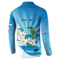 Nicaragua Independence Day Personalized Button Sweatshirt Since 1821 Proud Guardabarranco Sacuanjoche - Wonder Print Shop