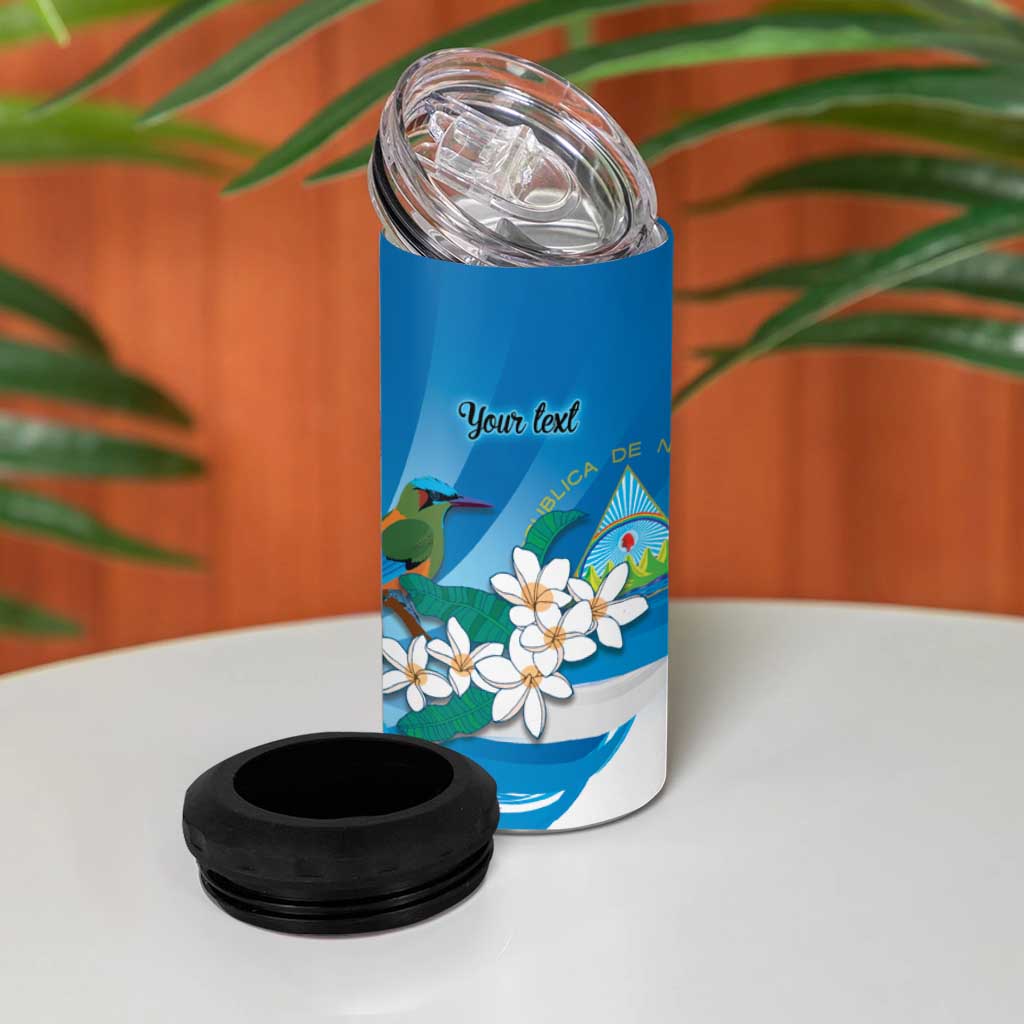 Nicaragua Independence Day Personalized 4 in 1 Can Cooler Tumbler Since 1821 Proud Guardabarranco Sacuanjoche - Wonder Print Shop