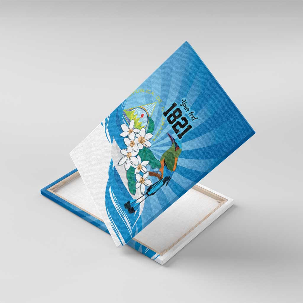 Nicaragua Independence Day Personalized Canvas Wall Art Since 1821 Proud Guardabarranco Sacuanjoche - Wonder Print Shop