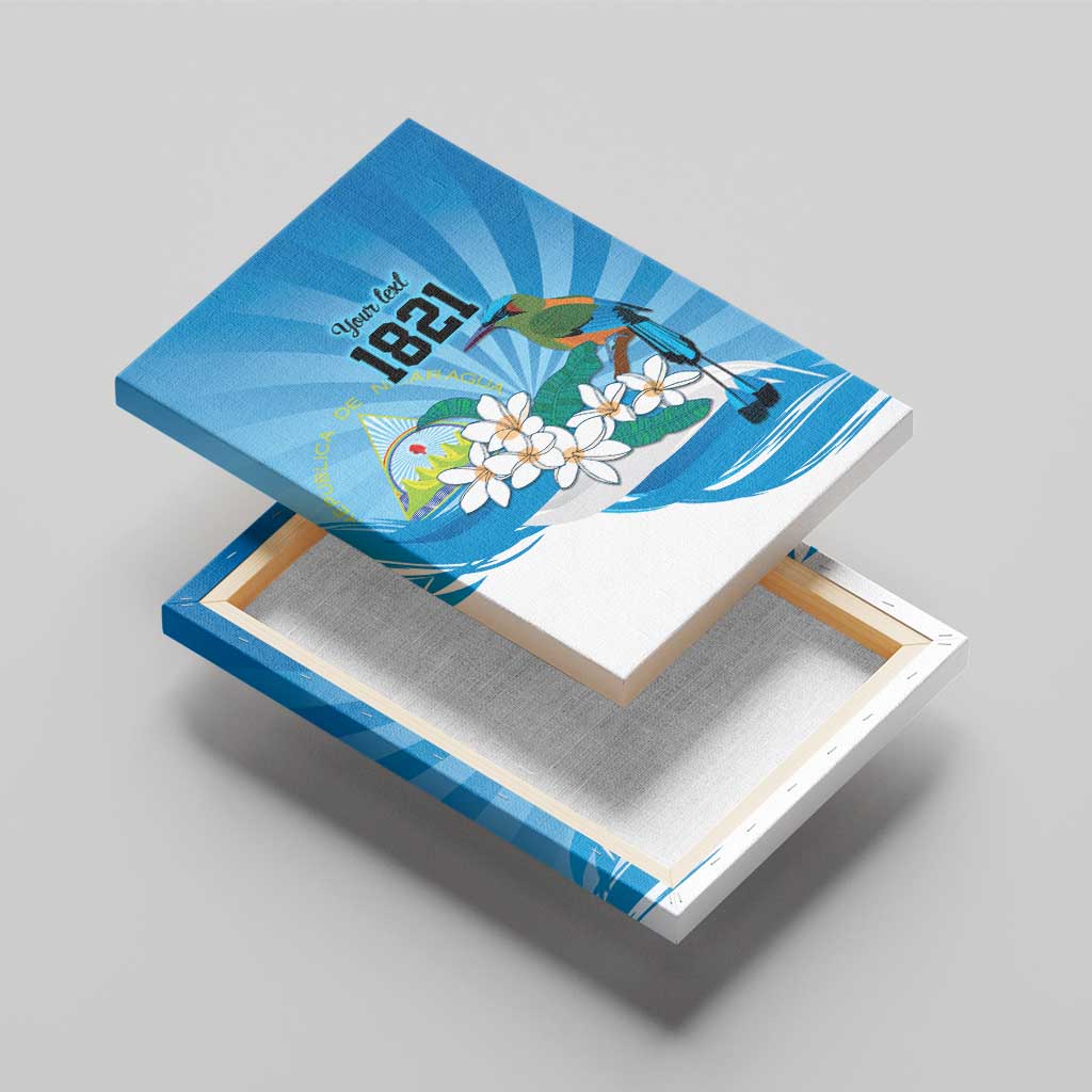 Nicaragua Independence Day Personalized Canvas Wall Art Since 1821 Proud Guardabarranco Sacuanjoche - Wonder Print Shop