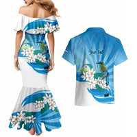 Nicaragua Independence Day Personalized Couples Matching Mermaid Dress and Hawaiian Shirt Since 1821 Proud Guardabarranco Sacuanjoche - Wonder Print Shop