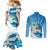Nicaragua Independence Day Personalized Couples Matching Mermaid Dress and Long Sleeve Button Shirt Since 1821 Proud Guardabarranco Sacuanjoche - Wonder Print Shop