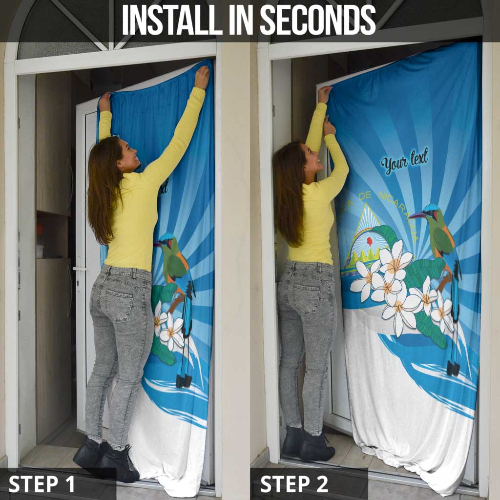 Nicaragua Independence Day Personalized Door Cover Since 1821 Proud Guardabarranco Sacuanjoche - Wonder Print Shop