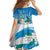 Nicaragua Independence Day Personalized Family Matching Off Shoulder Maxi Dress and Hawaiian Shirt Since 1821 Proud Guardabarranco Sacuanjoche - Wonder Print Shop