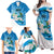 Nicaragua Independence Day Personalized Family Matching Off Shoulder Maxi Dress and Hawaiian Shirt Since 1821 Proud Guardabarranco Sacuanjoche - Wonder Print Shop