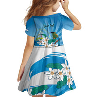 Nicaragua Independence Day Personalized Family Matching Off Shoulder Short Dress and Hawaiian Shirt Since 1821 Proud Guardabarranco Sacuanjoche - Wonder Print Shop