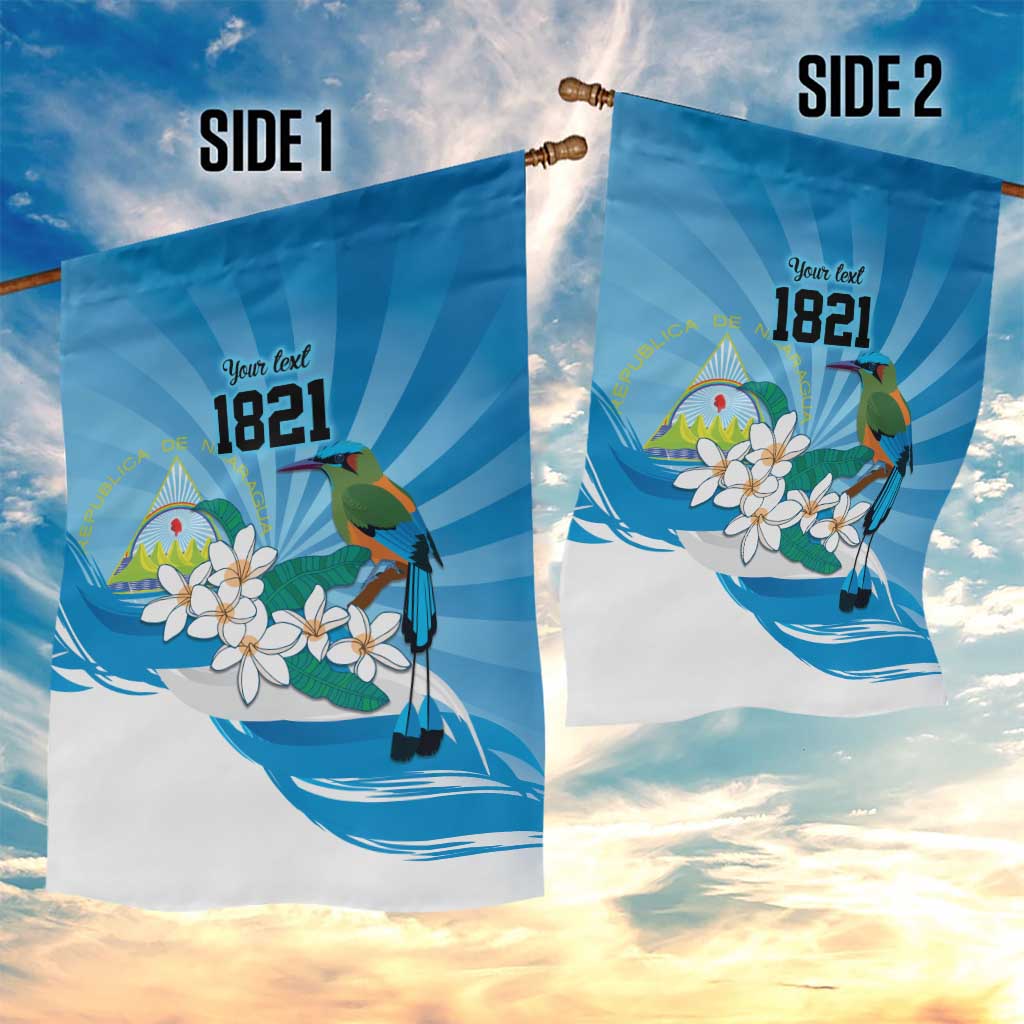Nicaragua Independence Day Personalized Garden Flag Since 1821 Proud Guardabarranco Sacuanjoche - Wonder Print Shop