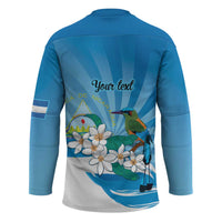 Nicaragua Independence Day Personalized Hockey Jersey Since 1821 Proud Guardabarranco Sacuanjoche - Wonder Print Shop