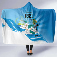 Nicaragua Independence Day Personalized Hooded Blanket Since 1821 Proud Guardabarranco Sacuanjoche - Wonder Print Shop