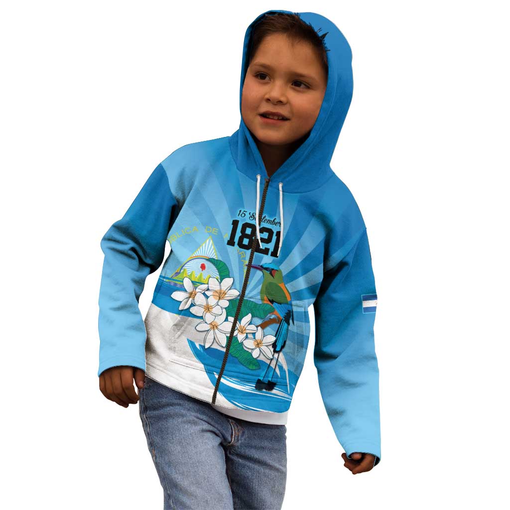 Nicaragua Independence Day Personalized Kid Hoodie Since 1821 Proud Guardabarranco Sacuanjoche - Wonder Print Shop