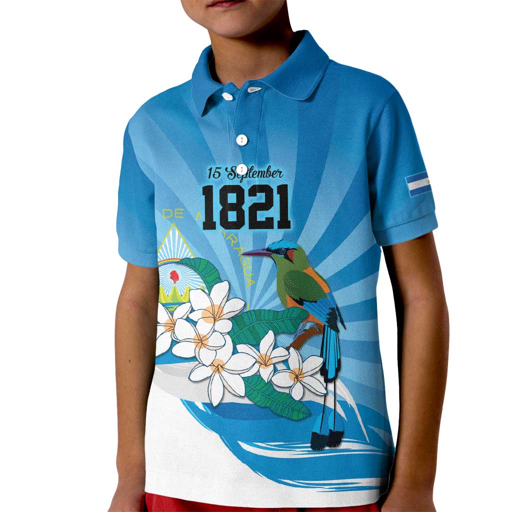 Nicaragua Independence Day Personalized Kid Polo Shirt Since 1821 Proud Guardabarranco Sacuanjoche - Wonder Print Shop