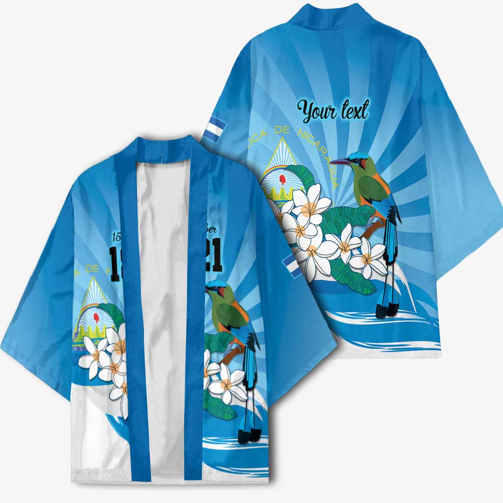 Nicaragua Independence Day Personalized Kimono Since 1821 Proud Guardabarranco Sacuanjoche - Wonder Print Shop