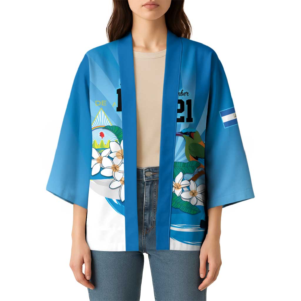 Nicaragua Independence Day Personalized Kimono Since 1821 Proud Guardabarranco Sacuanjoche - Wonder Print Shop