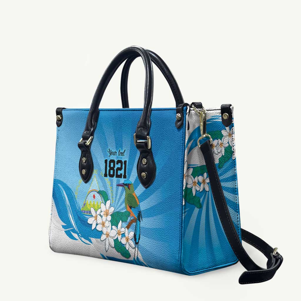 Nicaragua Independence Day Personalized Leather Bag Since 1821 Proud Guardabarranco Sacuanjoche - Wonder Print Shop