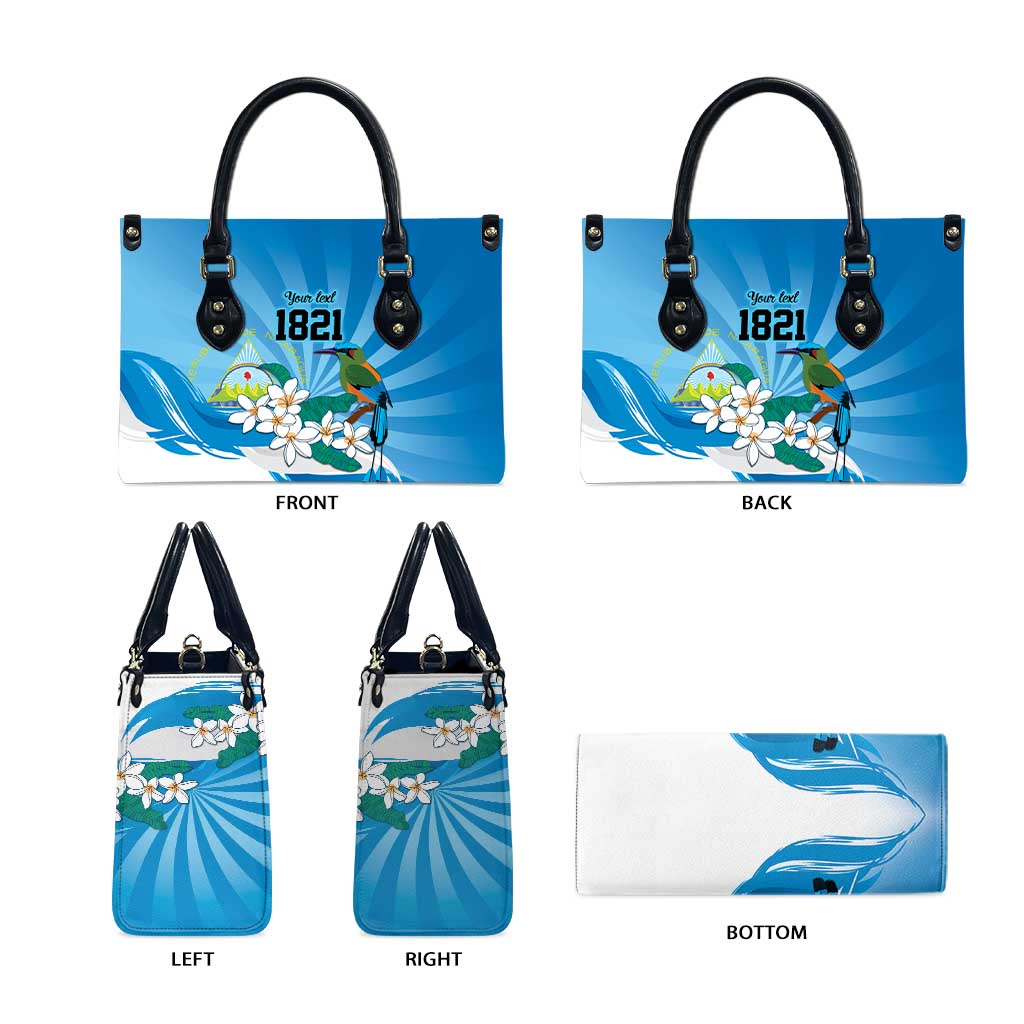 Nicaragua Independence Day Personalized Leather Bag Since 1821 Proud Guardabarranco Sacuanjoche - Wonder Print Shop