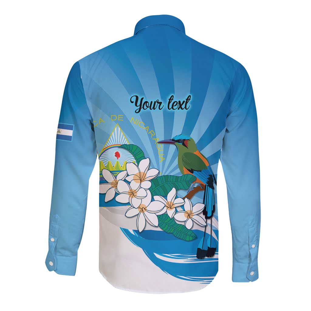 Nicaragua Independence Day Personalized Long Sleeve Button Shirt Since 1821 Proud Guardabarranco Sacuanjoche - Wonder Print Shop