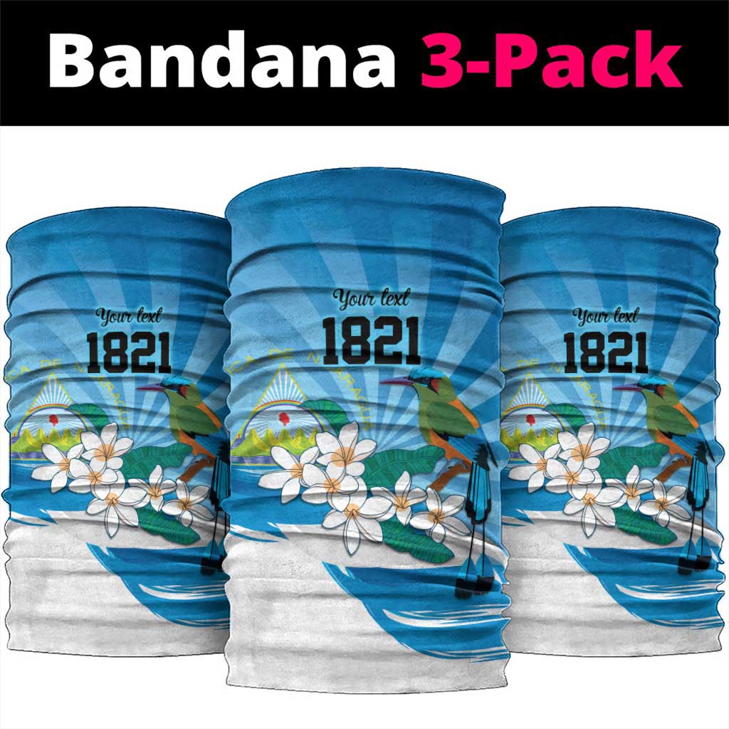 Nicaragua Independence Day Personalized Neck Gaiter Since 1821 Proud Guardabarranco Sacuanjoche - Wonder Print Shop