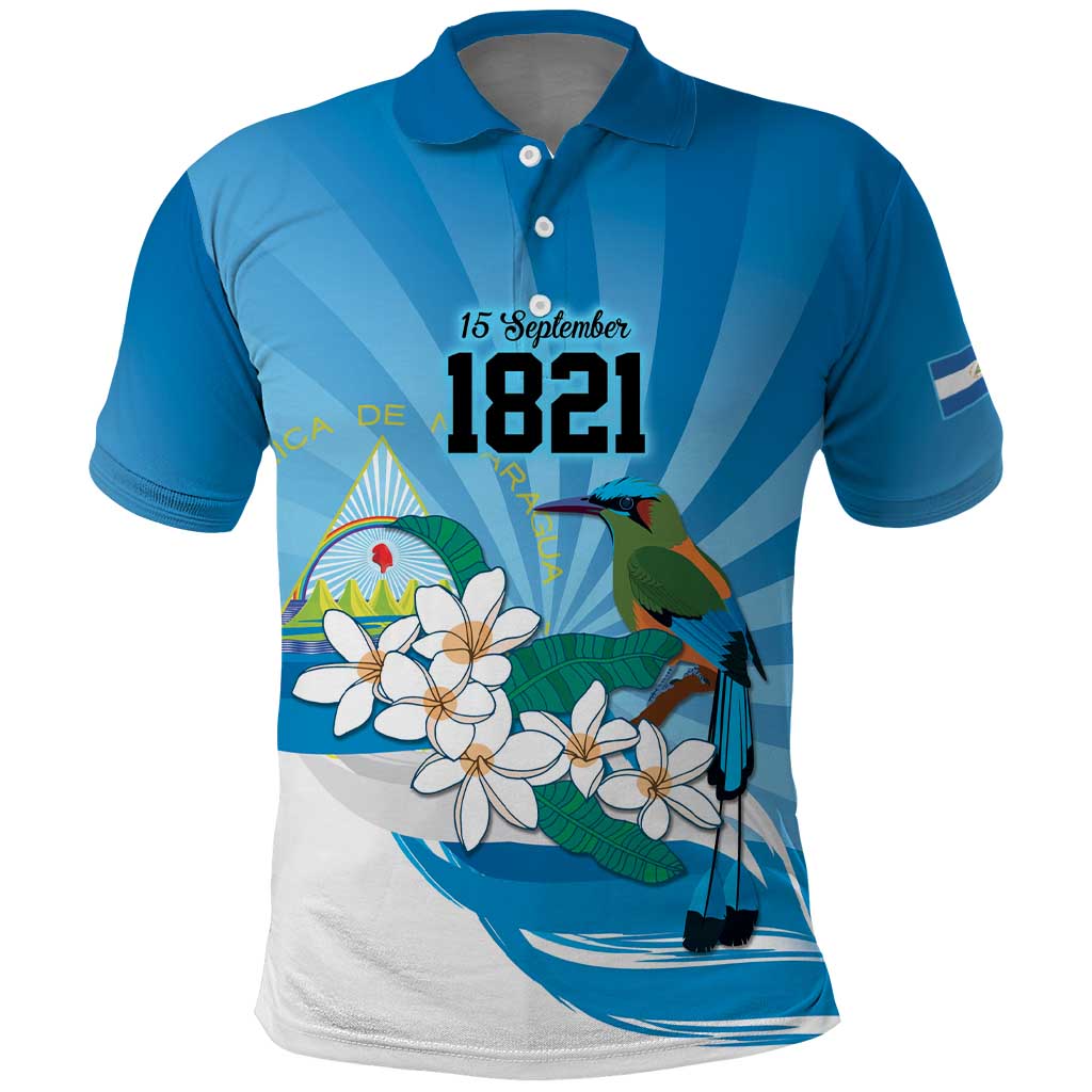 Nicaragua Independence Day Personalized Polo Shirt Since 1821 Proud Guardabarranco Sacuanjoche - Wonder Print Shop