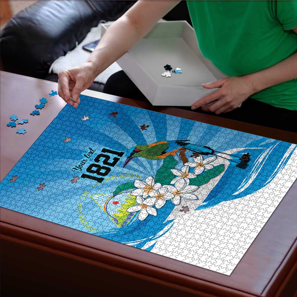 Nicaragua Independence Day Personalized Puzzle Since 1821 Proud Guardabarranco Sacuanjoche - Wonder Print Shop