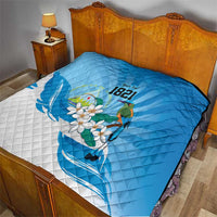 Nicaragua Independence Day Personalized Quilt Since 1821 Proud Guardabarranco Sacuanjoche - Wonder Print Shop